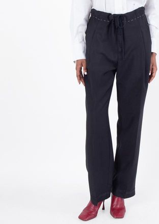 Maison Margiela Creased Stitch Detailed Trousers, Brand Size 40 ( US Size 6 )