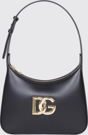 Dolce & Gabbana 3.5 Calfskin Leather Shoulder Bag with DG Logo