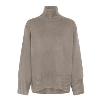 Inwear Kaxy Highneck - Dames - Coltruien - Beige - XL - Wol - Truien & Vesten