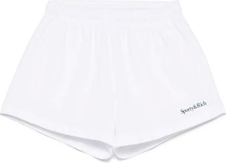 Sporty & Rich Bermuda con logo - Bianco