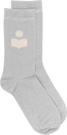 Isabel Marant Slazia Socks In Silver
