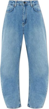 Rotate High-waisted Jeans - Dames - Loose Fit Jeans - Blauw - W27 - Katoen - Jeans