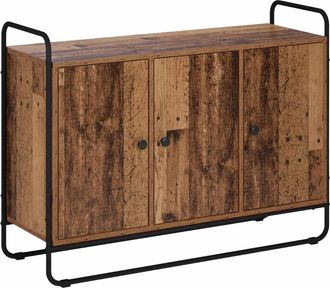 vidaXL Aparador Madera Envejecida 102 X 35 X 75 Cm Vidaxl