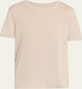 Majestic Filatures Machine Washable Cashmere Crewneck T-Shirt