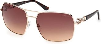 Guess Stijlvolle zonnebril met kleurrijke lenzen - Dames - Zonnebrillen - Geel - 63 MM - Accessoires