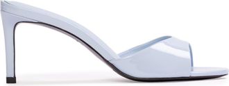 Black Suede Studio Freddie 65 Mule in Sky Blue Patent Leather at Nordstrom, Size 38.5