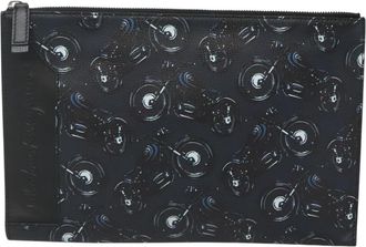 Ferragamo Black Leather Clutch Bag (Pre-Owned)