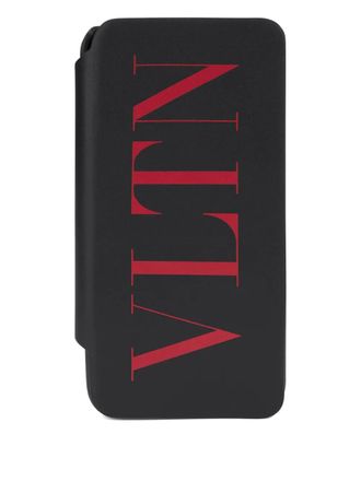 Valentino Garavani VLTN iPhone XS Max case - men - Calf Leather - One Size - Black