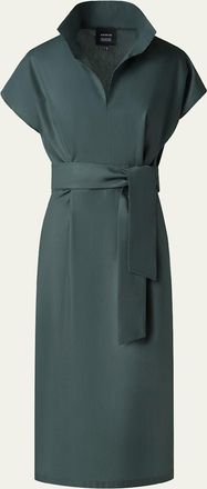 Akris Cotton Poplin Midi Shirtdress