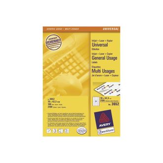 Avery Zweckform, Labels Avery 70 X 42,3mm, A4 (3652)