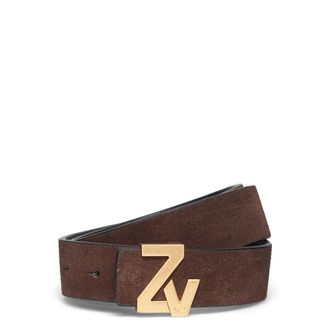 Zadig&Voltaire Belts, unisex, Brown, Size: S Zv Initiale La Belt 30Mm