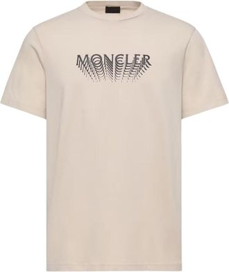 Moncler Beige Logo T-shirt