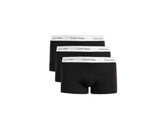 Calvin Klein Underwear Icon Cotton Stretch 3-Pack Low Rise Trunk Mens Underwear Black/Black/Black : 2XL, Cotton/Elastane