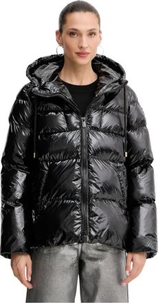 Pinko Pinko, Jassen, Dames, Zwart, XS, Leer, Eleodoro Jacket