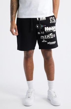 Billionaire Boys Club WHM Cotton Graphic Shorts in Black at Nordstrom Rack, Size Xxx-Large