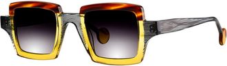 Theo Eyewear Multicolor Orphisme Acetate Square Sunglasses