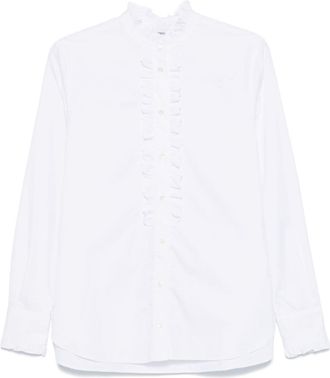 Aspesi ruffled shirt - women - Cotton - 40 - White