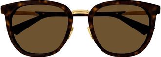 Bottega Veneta Brown Square Mens Sunglasses BV1298SA 002 55