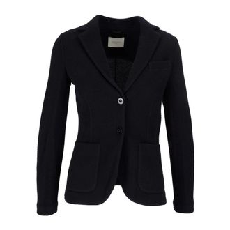 Circolo 1901 Slim-fit blazer van scheerwol - Heren - Jassen - Blauw - Maat: XS Wol