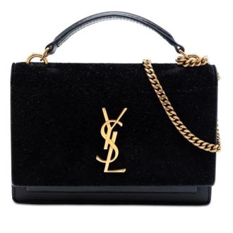 Saint Laurent Pre-owned Shoulder Bags, female, Black, Size: ONE SIZE Pre-owned Vintage Satchel