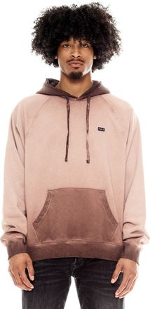 Cult of Individuality PULLOVER SWEATSHIRT IN VINTAGE BROWN