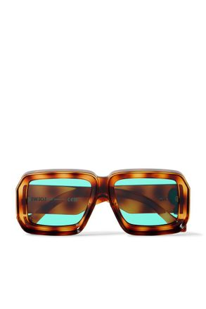Loewe + Paulas Ibiza Dive Oversized Square-Frame Tortoiseshell Acetate Sunglasses