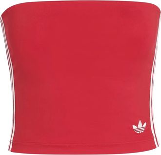 adidas three stripe tank top - women - Recycled Polyester/Elastane - M - Red