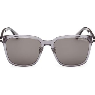 Tom Ford 58mm Square Sunglasses in Grey/smoke at Nordstrom