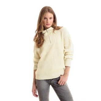 Anytime gebreide schipperstrui beige