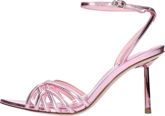 Le Silla Sandalen Roze - Dames - Sandalen met hakken - Roze - 37 1/2 EU - Leer - Schoenen