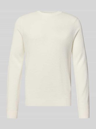 Antony Morato Regular Fit Strickpullover mit Rundhalsausschnitt in Weiss, Gr&ouml;&szlig;e XXL