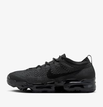 Nike Mens Vapourmax Flyknit Trail Running Shoes In Anthracite/black-Black-Anthracite