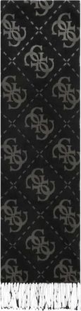 Guess Nolana 4G Sjaal - Dames - Wintersjaals - Zwart - ONE Size - Polyester - Accessoires