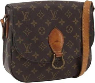 Louis Vuitton Pre-owned Monogram Canvas Schoudertas - Dames - Vintage Schoudertas - Bruin - ONE Size - Leer - Vintage