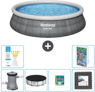 Bestway Piscina Bestway Fast Set Redonda - 457x84 Cm - 7-piezas S317