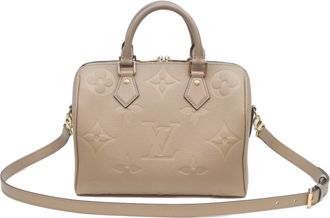 Louis Vuitton Monogram Empreinte Grayish Tourterelle Monogram Empreinte Boston Bag (Pre-Owned)