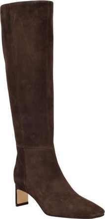 Calvin Klein Caterine Knee High Boot in Brown Suede at Nordstrom, Size 8.5