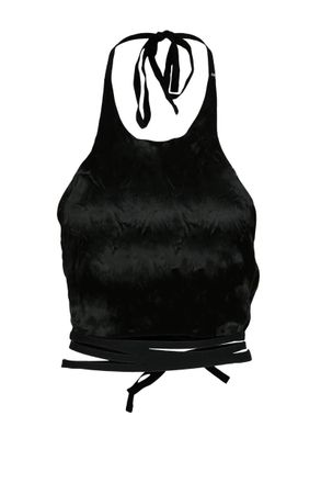 Sportmax Black Fluid Acetate Top