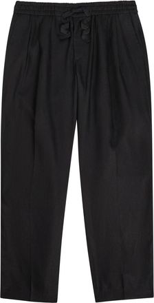 Dolce & Gabbana Drawstring Linen Trousers - Black - 52 (IT52 / XL)