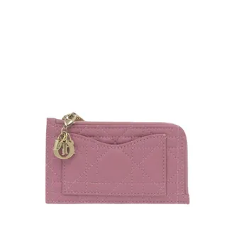 Dior Pre-owned Dior Lambskin Cannage Lady Dior Cosmos Zip Card Holder Ladies XSHMJVVLKQCMPRZ5
