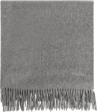 Max Mara Baci Sjaal - Dames - Wintersjaals - Grijs - ONE Size - Kasjmier - Accessoires