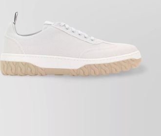 Thom Browne leather low-top sneakers