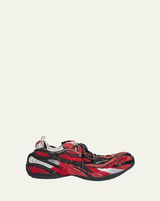 Balenciaga Mens Soleless Distressed Low-Top Sneakers