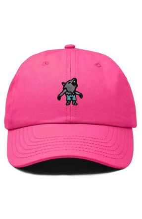 Dalix Werewolf Embroidered Dad Hat in Hot Pink at Nordstrom