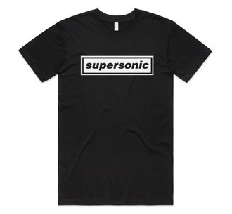 Sanfran Clothing Supersonic Top Britpop UK 90s 00s Merch Tour Rock Band 2025 Sunshine Going Unisex T-Shirt Tee Medium/Black