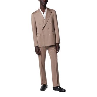 Tagliatore Double Breasted Suits, male, Beige, Size: 2XL Abito