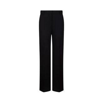 Max Mara Pantalones Euforia Micropiquet - Trousers - Mujer - Negro - S
