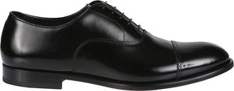 Doucal's Cap Toe Oxfords - Heren - Nette schoenen - Zwart - 46 EU - Leer - Schoenen