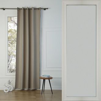 Febronie Cortina con ojales lino 140x290 natural / negro