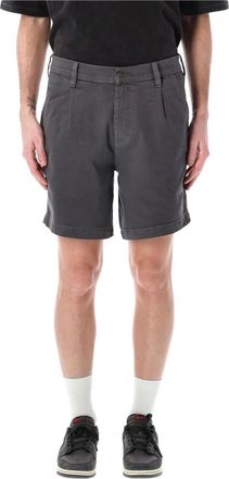 Corridor Nyc Casual Shorts, male, Gray, Size: W30 Grey Pleated Shorts Heavy Cotton Twill